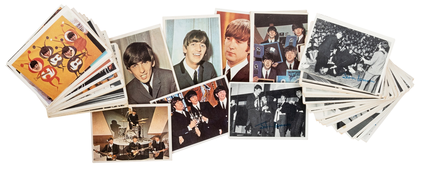 1960s Beatles Cards. Lot of 76. Including 21 Topps Beatles ...