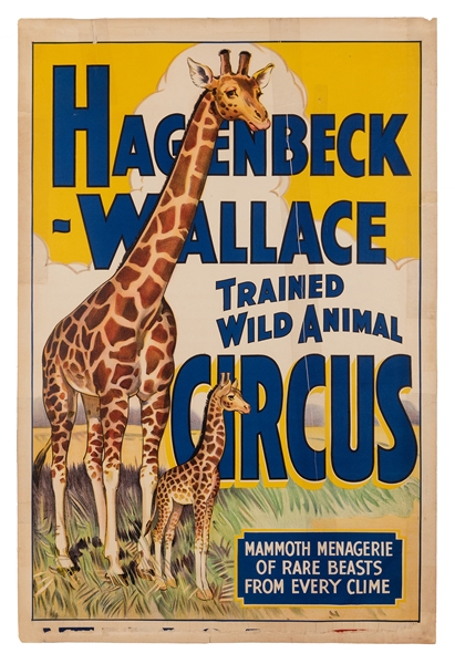  Hagenbeck-Wallace Trained Animal Circus. Mammoth Menagerie....