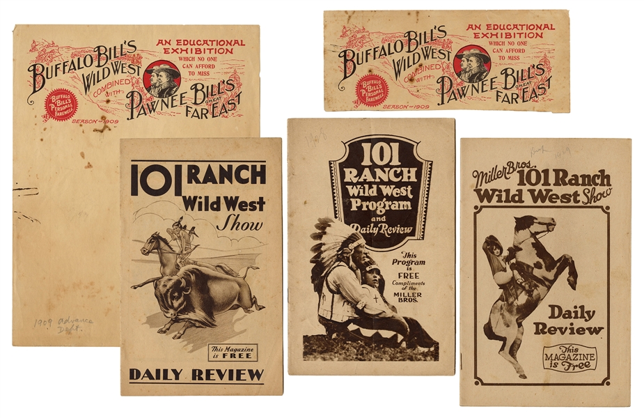  [Wild West] Group of Wild West Show Ephemera. Bulk 1920s/30...