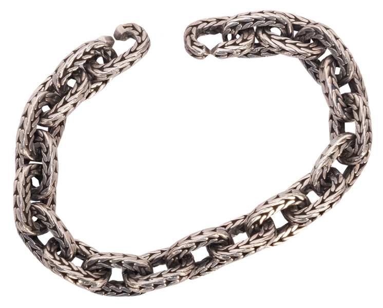  John Hardy Sterling Silver Chain Link Bracelet. Marked “JH”...