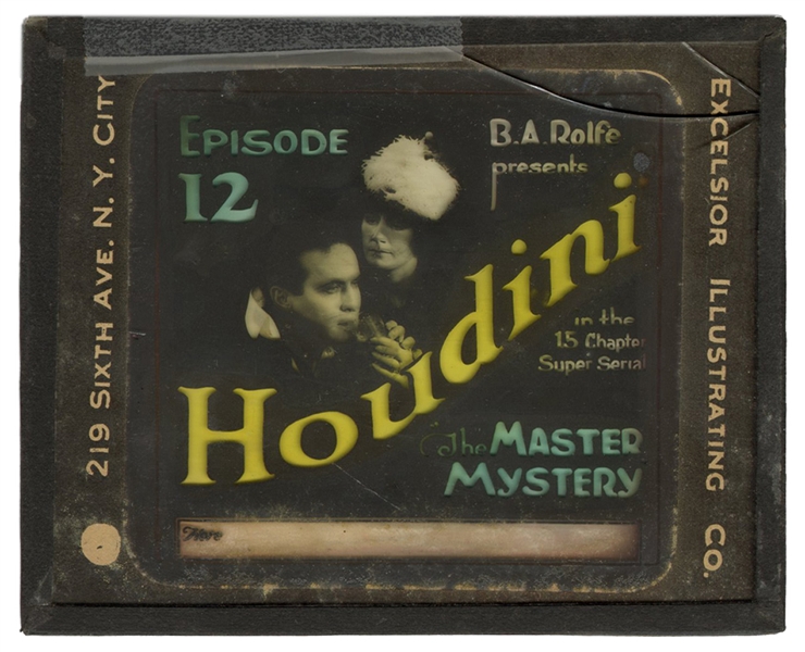  Houdini, Harry (Ehrich Weisz). The Master Mystery Glass Adv...