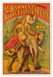  Al. G. Barnes and Sells-Floto Combined Circus. Erie Litho, ...