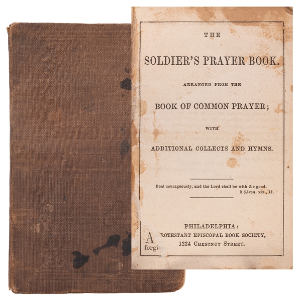  [CIVIL WAR] The Soldier’s Prayer Book, owned by a soldier i...