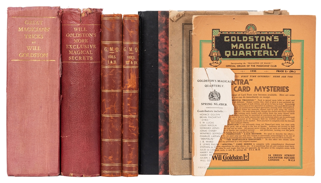  Goldston, Will. Group of Books and Periodicals by Goldston....