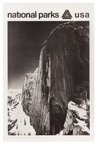  Adams, Ansel. Face of Half Dome / National Parks USA. Washi...