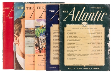  CHANDLER, Raymond (1888–1959). Six Issues of The Atlantic M...