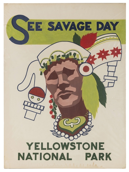  [NATIONAL PARKS] Yellowstone National Park / See Savage Day...