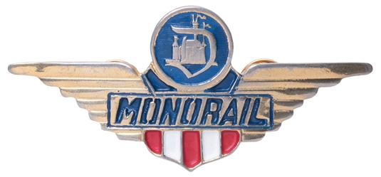  Disneyland Monorail Pilot Wings Hat Pin. Disneyland, 1959. ...