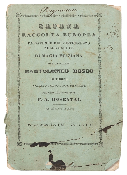  BOSCO, Giovanni Bartolomeo (Italian, 1793-1863). Satana Rac...