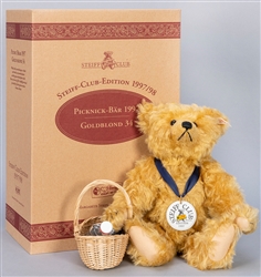  Steiff Club 1997/98 Picnic Bear Gold Blond LE. Number 3426 ...