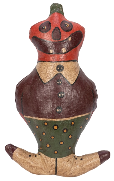  Leather Halloween Doll. 20th century. Stuffed leather doll ...