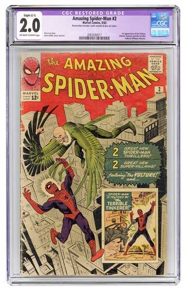  Amazing Spider-Man #2. Marvel Comics, 1963. CGC 2.0 slight ...