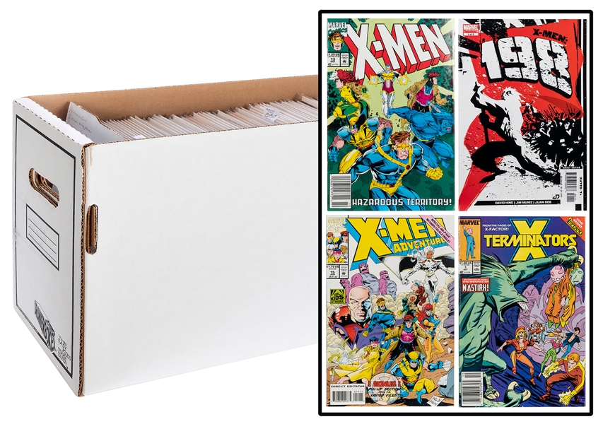  Lot of 2 Comic Boxes of X-Men-Related Comics. Marvel Comics...