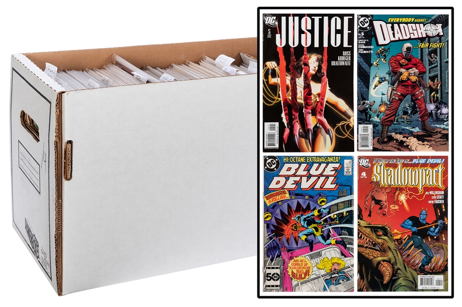  Lot of 14 Comic Boxes of Miscellaneous Comic Books. Various...