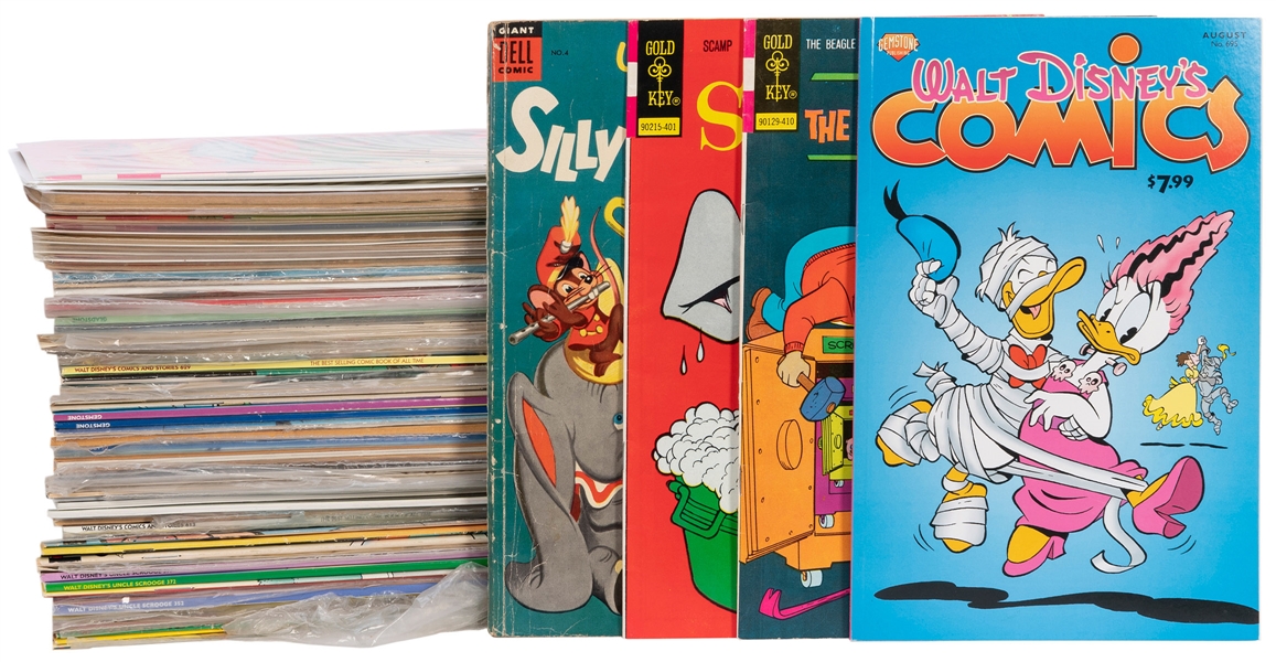  Lot of 6 Boxes of Disney Comics. 1950s-1980s. Approximately...