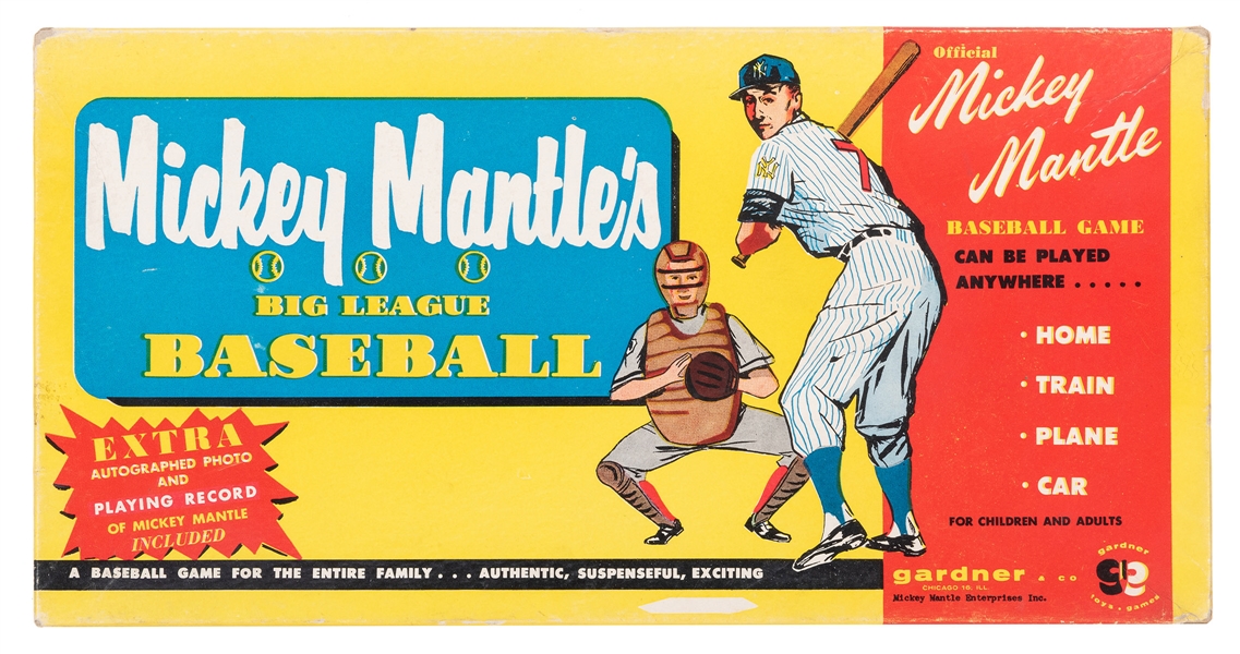  Mickey Mantle’s Big League Baseball Game. Chicago: Gardner,...