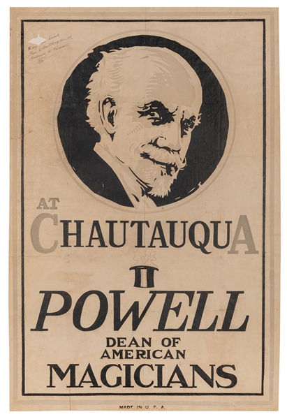  Powell, Frederick Eugene. At Chautauqua. Powell Dean of Ame...