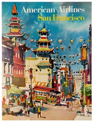  KINGMAN, Dong (1911-2000). American Airlines / San Francisc...