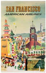  KINGMAN, Dong (1911-2000). San Francisco / American Airline...
