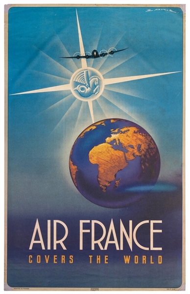  MAURUS, Edmond. Air France Covers the World. 1947. France: ...
