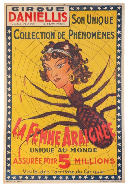  La Femme Araignée / Cirque Daniellis. Paris: Aussel, ca. 19...