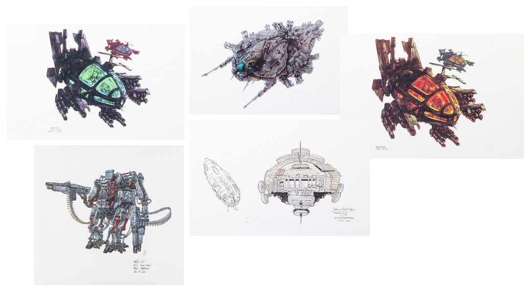  A Group of 27 Original Concept Illustrations from The Matri...