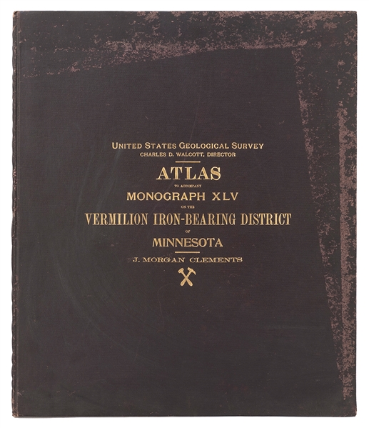 CLEMENTS, Julius Morgan. Atlas to Accompany Monograph XLV o...