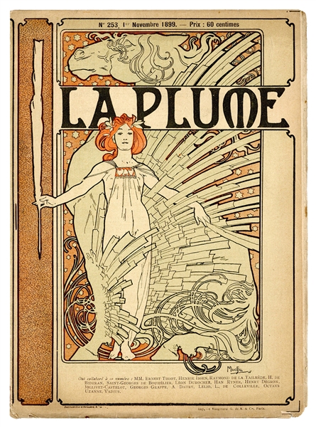  [MUCHA, Alphonse (1860-1939)], artist. La Plume. Paris: G. ...