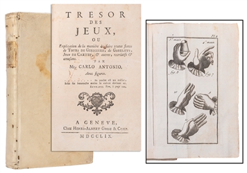  ANTONIO, Carlo (fl. 1750s). Tresor Des Jeux. Geneve: Henri-...