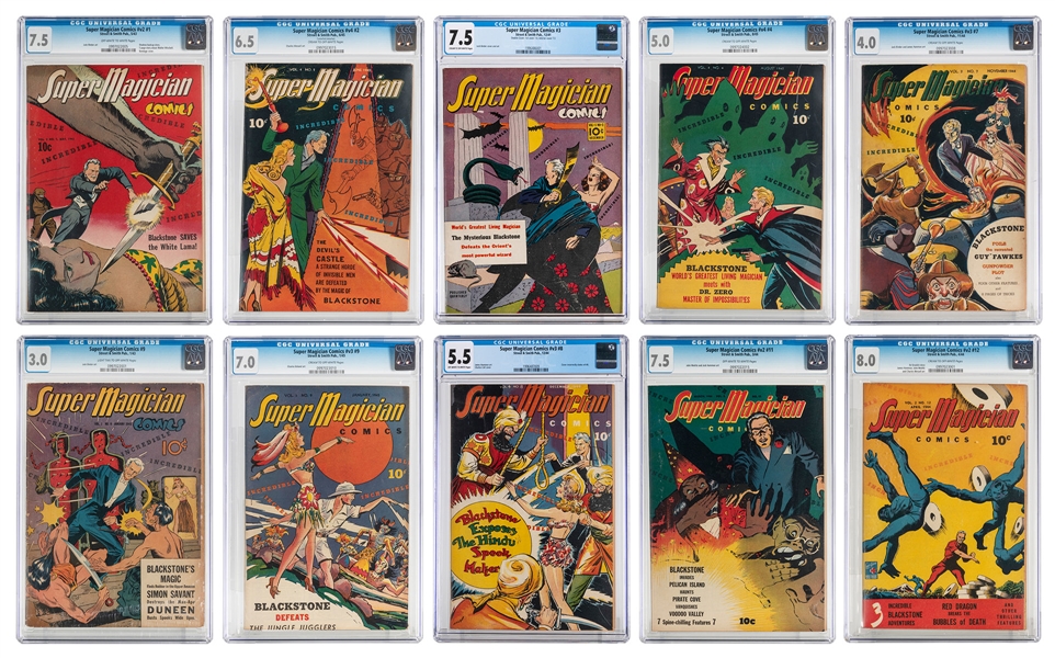  [BLACKSTONE, HARRY]. Collection of Super Magician Comics. -...
