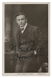  HOUDINI, Harry (Erik Weisz, 1874 – 1926). RPPC of Houdini, ...