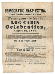  [HARRISON, William Henry (1773-1841)]. Democratic Rasp Extr...