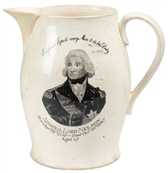  [POTTERY]. [NELSON, Lord Horatio (1758-1805), subject]. Eng...