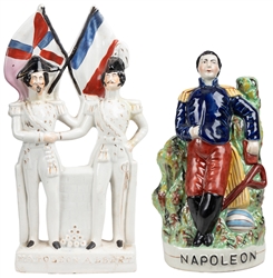  [POTTERY]. Pair of Royal Staffordshire Figurines Featuring ...