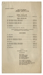 FDR Funeral Train: Original Three Page “Corrected Itinerary” of the “Trip of the President – Washington, D.C. to Hyde Park, NY.” 