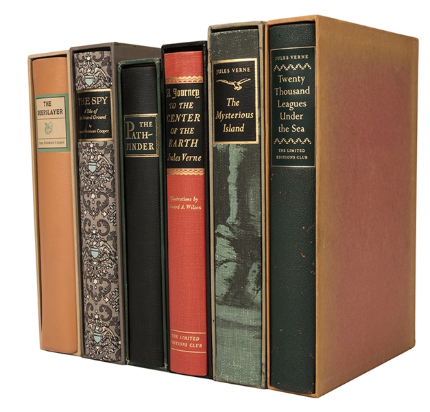 Six Classic Adventure Novels by The Limited Editions Club. 