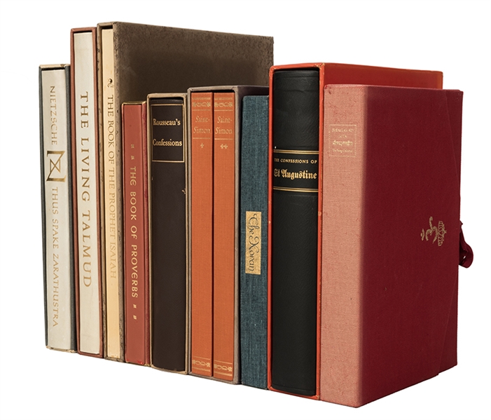 Group of Nine Volumes on Religion and Philosophy by The Limited Editions Club. 
