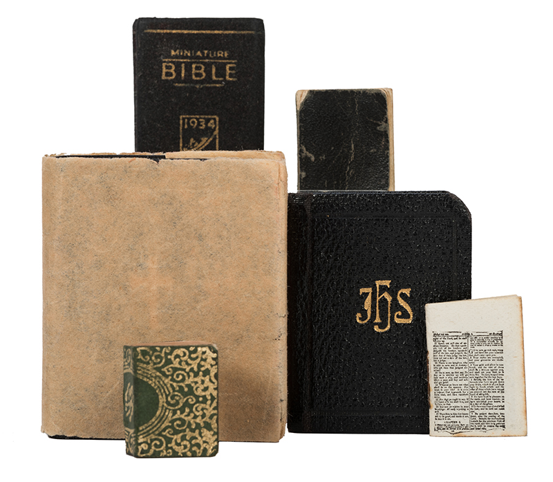 Lot Detail Group Of Six Miniature Bibles And Religious Texts 