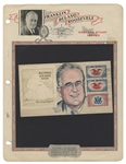 Original Cartoon Artwork of FDR, from the President’s Own “Bouquets & Brickbats” Collection.