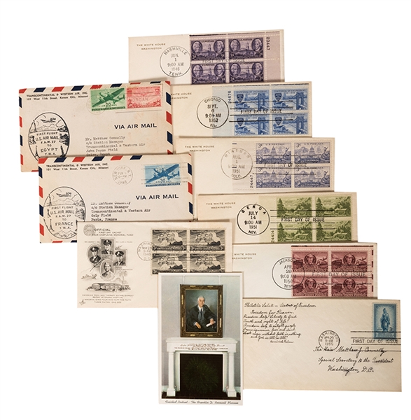 Group of First Day Covers, 1940s-50s. 