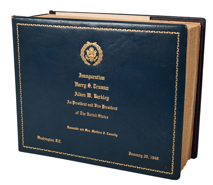 Harry Truman Large and Specially-Bound Inauguration Photo Album. 
