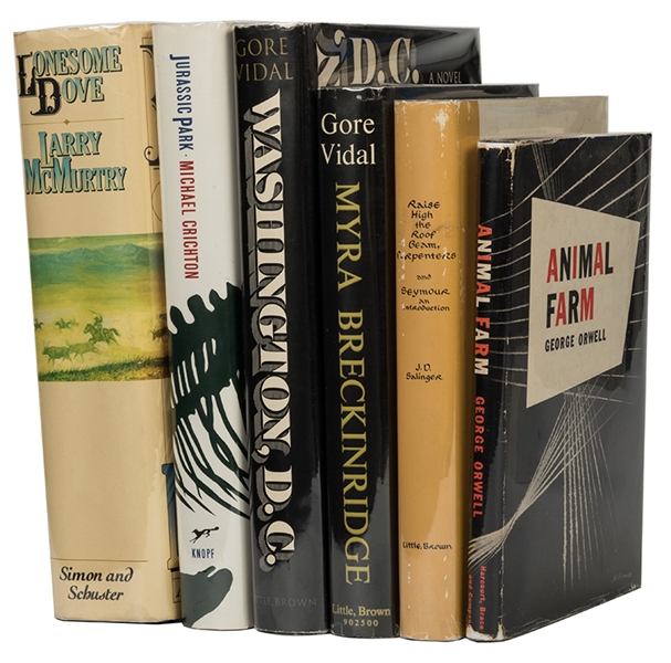Group of Six Modern First Editions, One Signed. 