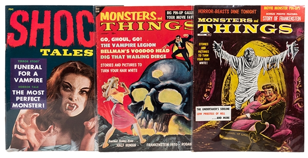Monsters and Things / Shock Tales. Lot of Three Issues. 