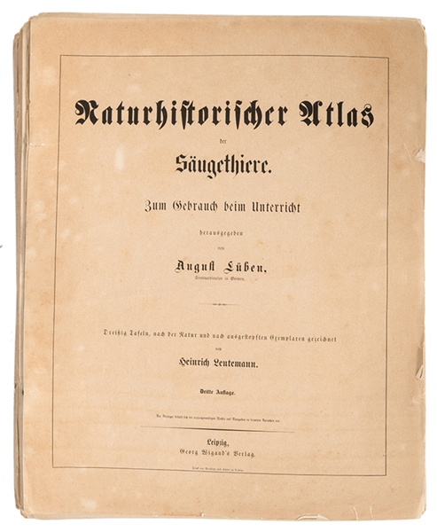 Naturhistorischer Atlas der Saugethiere. 
