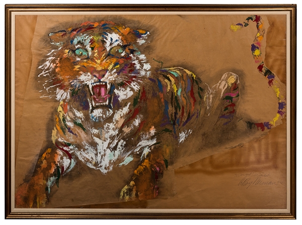 Neiman, Leroy. Tiger. Large Original Oil Painting. 