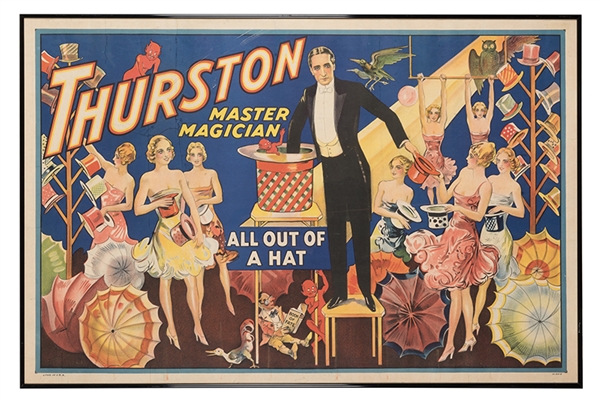 Thurston Master Magician. All Out of a Hat. 