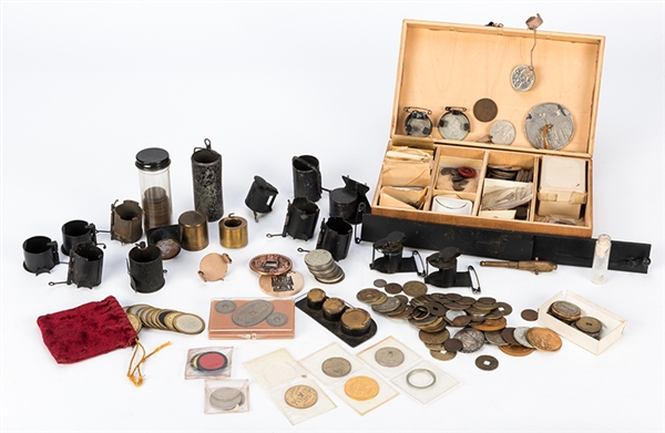Collection of Vintage Trick Coins and Gimmicks. 