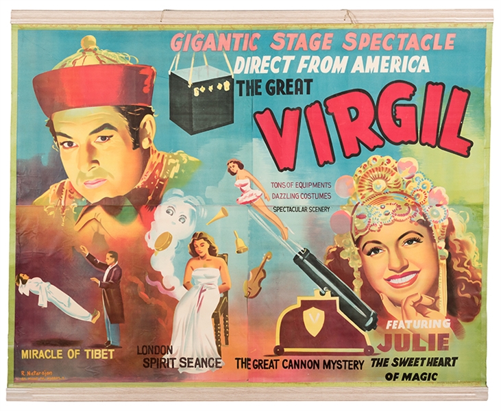 The Great Virgil. Gigantic Stage Spectacle. 