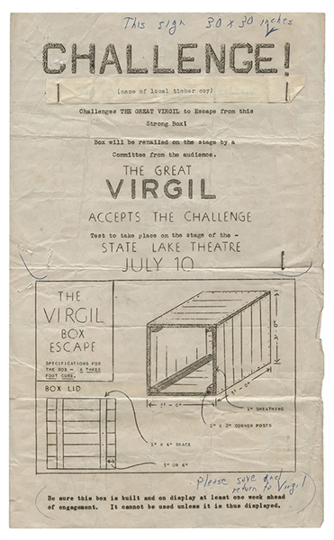 The Great Virgil Escape Act Prints and Photos. 
