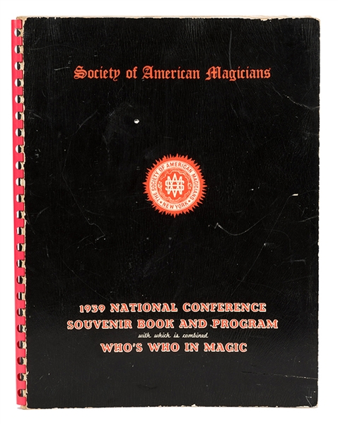 S.A.M. 1939 National Conference Souvenir Book Signed by Numerous Magicians.